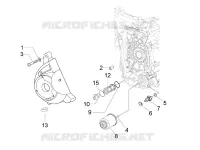 Flywheel magneto cover - Oil filter