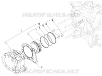 Cylinder-piston-wrist pin unit
