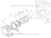 Cylinder-piston-wrist pin unit