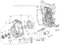 Flywheel magneto cover - Oil filter