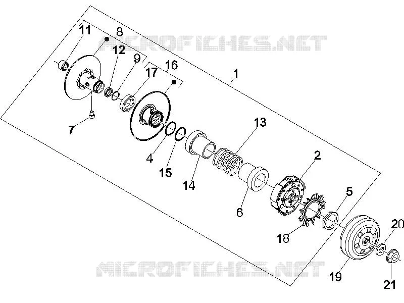 Driven pulley