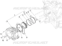 Cylinder-piston-wrist pin unit