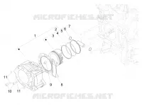 Cylinder-piston-wrist pin unit