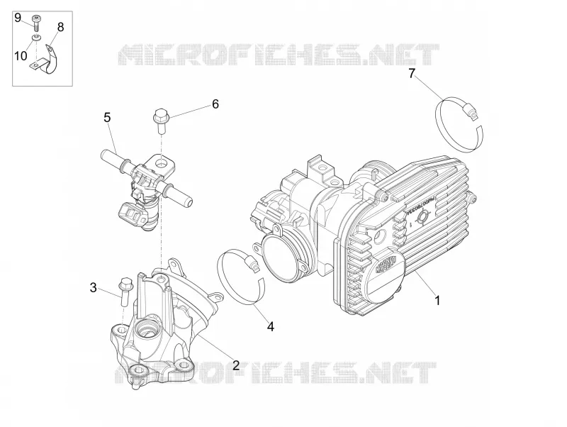 Throttle body - Injector - Union pipe