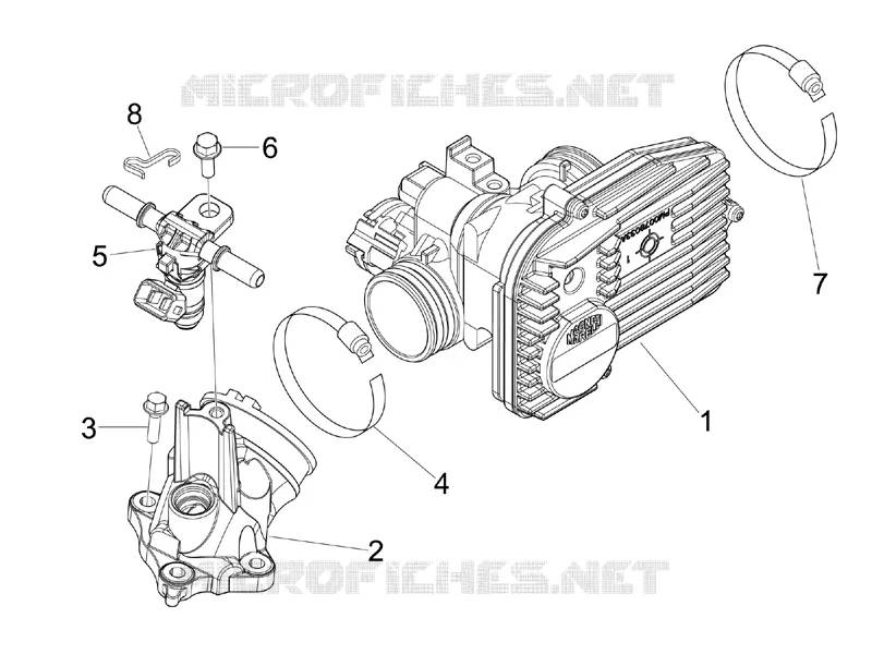 Throttle body - Injector - Union pipe
