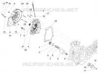 Flywheel magneto cover - Oil filter