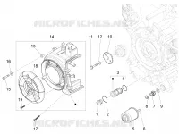 Flywheel magneto cover - Oil filter