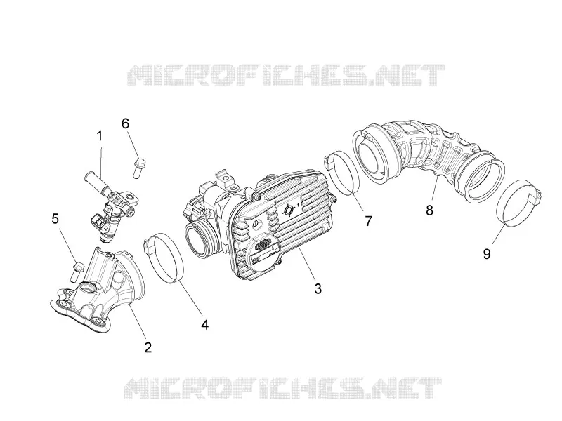 Throttle body - Injector - Union pipe