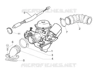 Carburettor, assembly - Union pipe