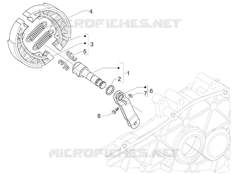 Rear brake - Brake jaw