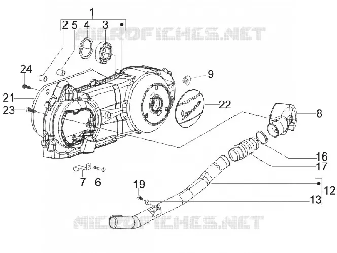 Crankcase cover - Crankcase cooling
