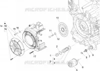 Flywheel magneto cover - Oil filter