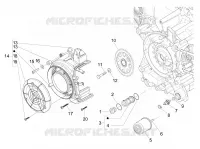Flywheel magneto cover - Oil filter