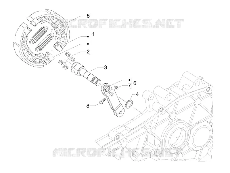 Rear brake - Brake jaw
