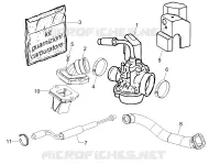 Carburettor, assembly - Union pipe