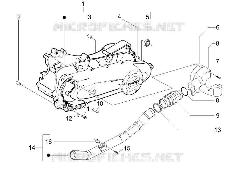 Crankcase cover - Crankcase cooling