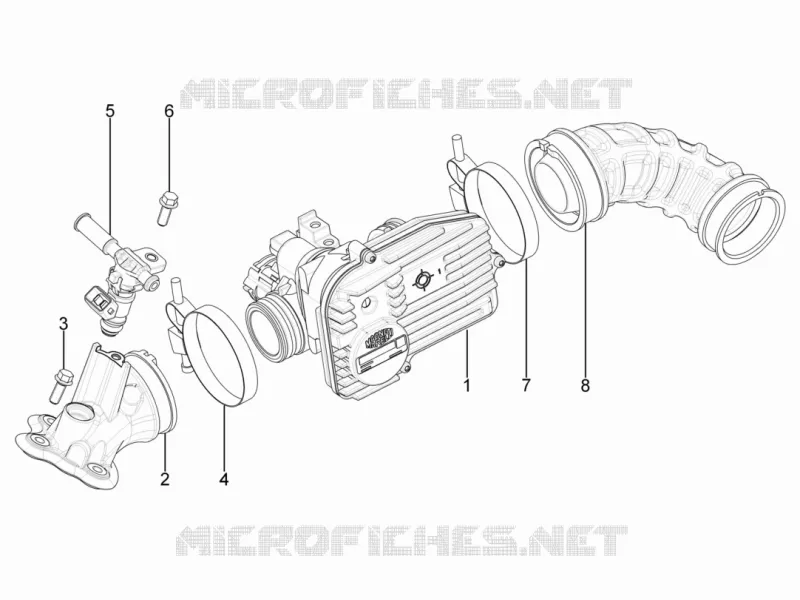 Throttle body - Injector - Union pipe