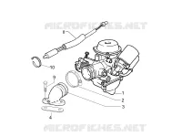 Carburettor, assembly - Union pipe