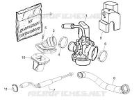Carburettor, assembly - Union pipe