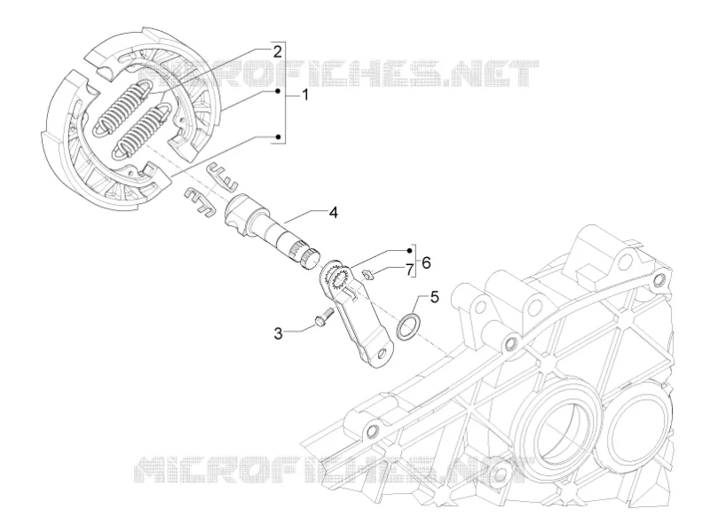 Rear brake - Brake jaw