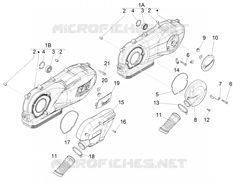 Crankcase cover - Crankcase cooling