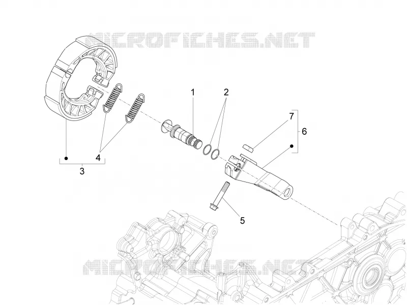 Rear brake - Brake jaw
