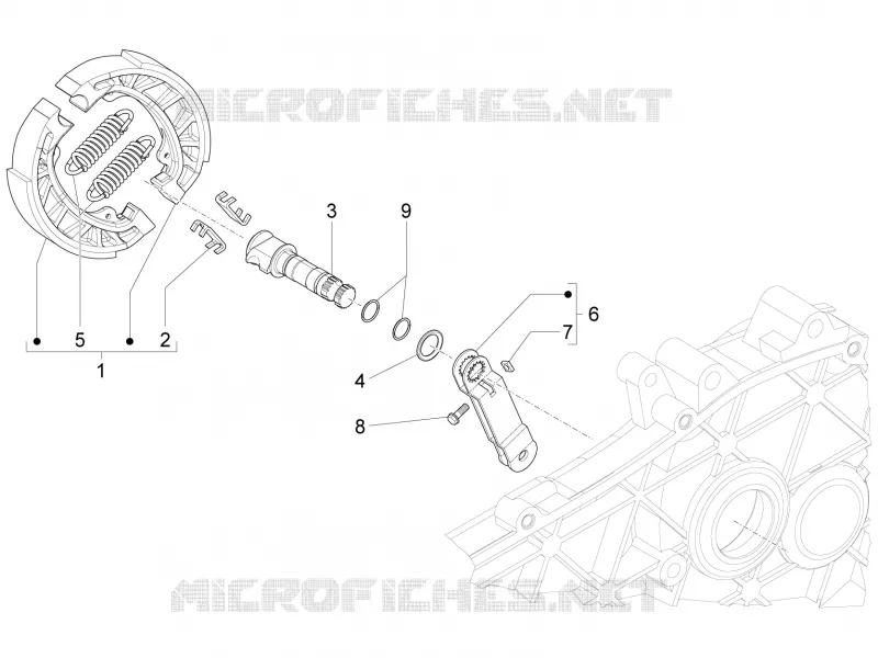 Rear brake - Brake jaw