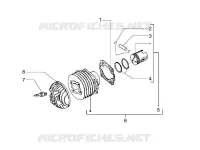 Cylinder-piston-wrist pin unit
