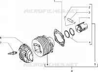 Cylinder-piston-wrist pin unit