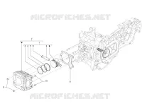 Cylinder-piston-wrist pin unit