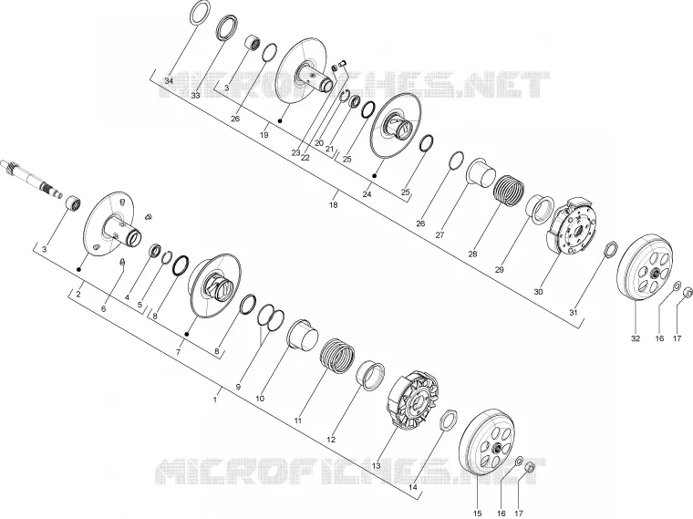 Driven pulley