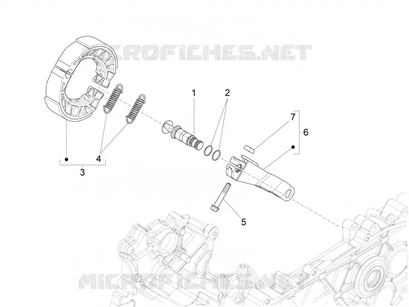 Rear brake - Brake jaw