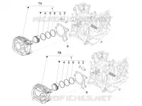 Cylinder-piston-wrist pin unit