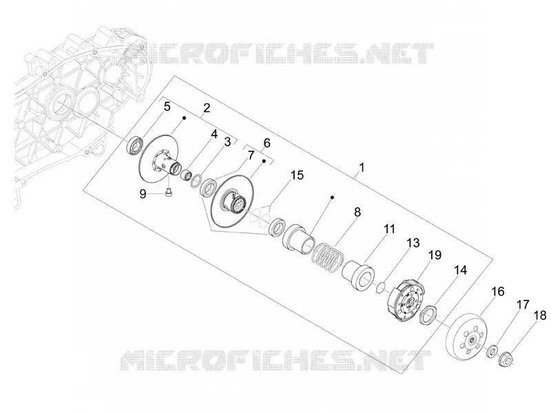 Driven pulley