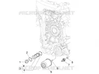 Flywheel magneto cover - Oil filter