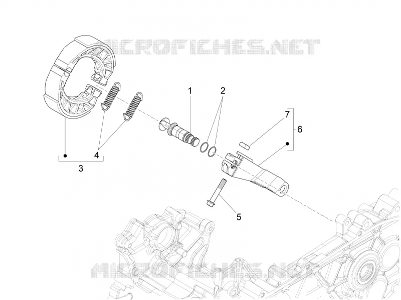 Rear brake - Brake jaw