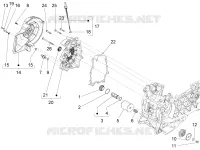 Flywheel magneto cover - Oil filter