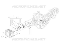 Cylinder-piston-wrist pin unit