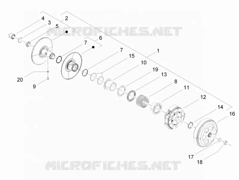 Driven pulley