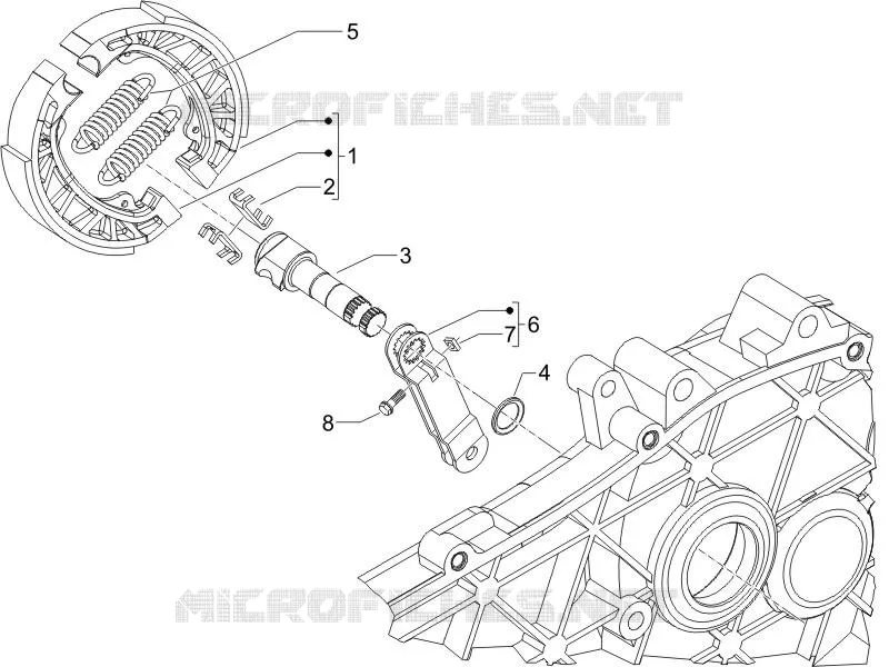 Rear brake - Brake jaw