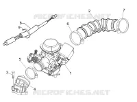Carburettor, assembly - Union pipe