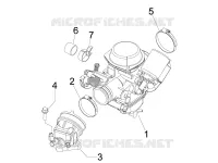 Carburettor, assembly - Union pipe