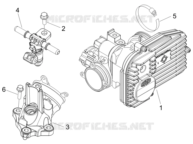 Throttle body - Injector - Union pipe