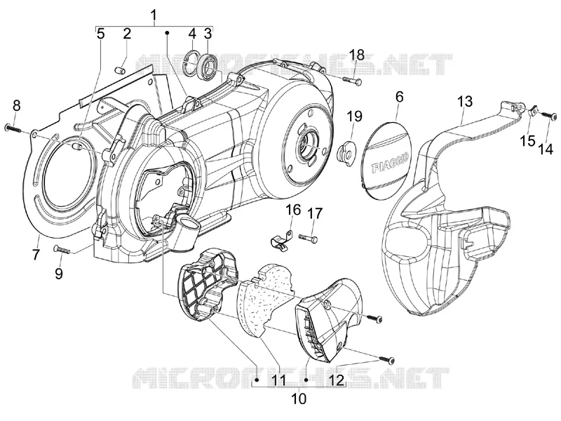 Crankcase cover - Crankcase cooling