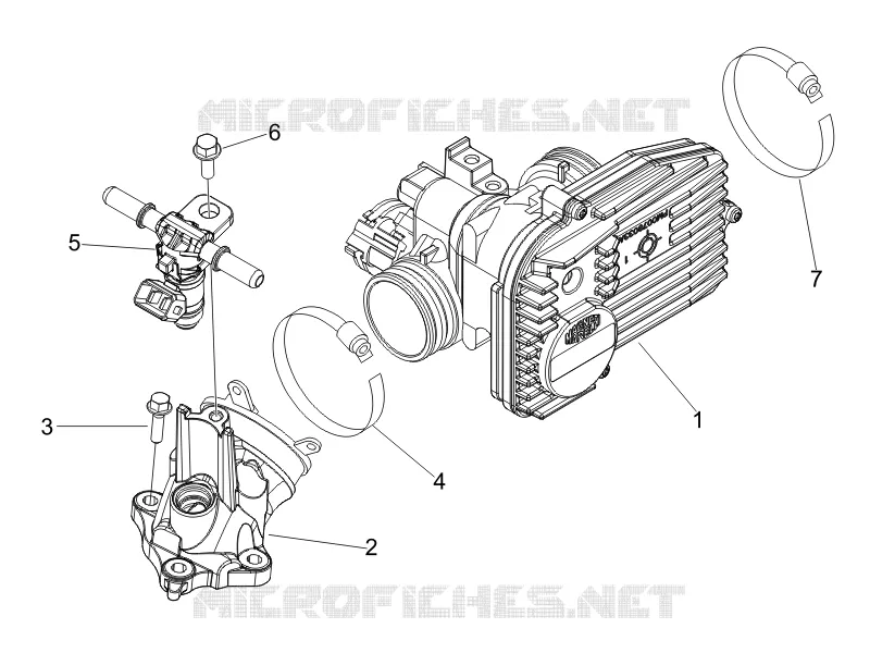 Throttle body - Injector - Union pipe