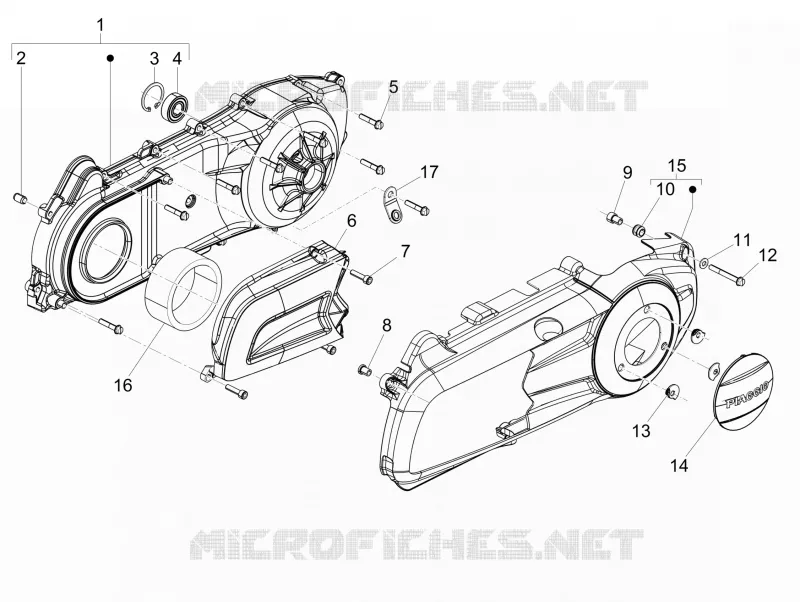 Crankcase cover - Crankcase cooling