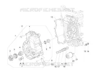 Flywheel magneto cover - Oil filter