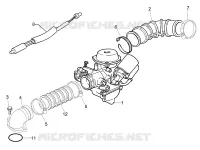 Carburettor, assembly - Union pipe