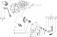 Starting motor-starter lever