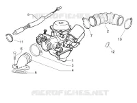 Carburettor, assembly - Union pipe